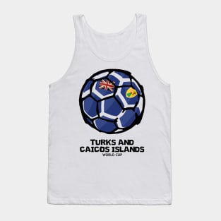 Turks and Caicos Islands Football Country Flag Tank Top